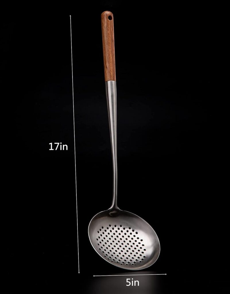 Spatula  Ladle Wok Tool Set, 14.2-15 inches wok utensils, Stainless Steel wok spatula