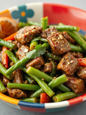Sizzling Beef and Green Bean Stir-Fry: A Quick and Delicious Gourmet Delight!