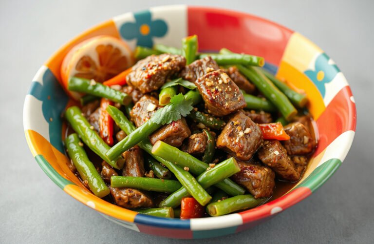 Sizzling Beef and Green Bean Stir-Fry: A Quick and Delicious Gourmet Delight!