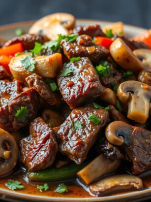 Sizzling Beef and Mushroom Stir-Fry: A Quick and Flavorful Dinner Delight!
