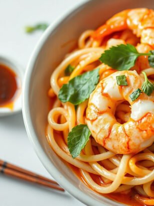 Irresistible Garlic Noodles with Shrimp: A Flavor-Packed Comfort Dish to Satisfy Your Cravings