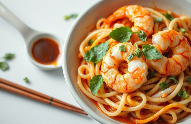Irresistible Garlic Noodles with Shrimp: A Flavor-Packed Comfort Dish to Satisfy Your Cravings