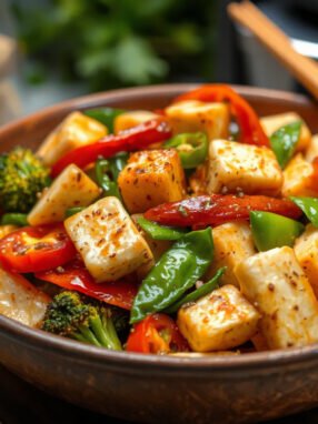 Savor the Flavor: Quick and Easy Garlic Tofu Stir-Fry Recipe for a Healthy Dinner!