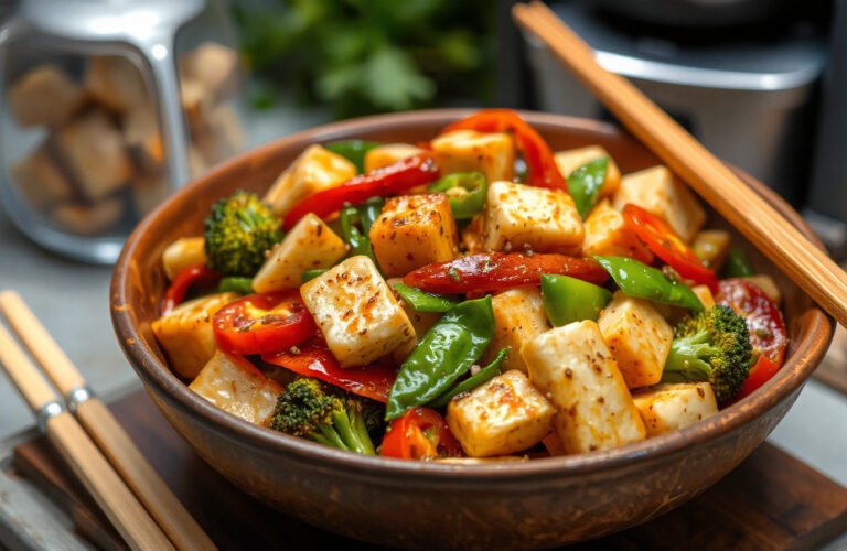 Savor the Flavor: Quick and Easy Garlic Tofu Stir-Fry Recipe for a Healthy Dinner!