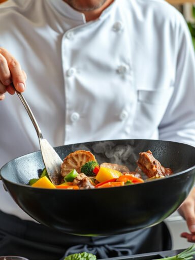 Mastering the Art of Stir-Frying: Why Holding the Wok at an Angle is Key to Perfect Dishes