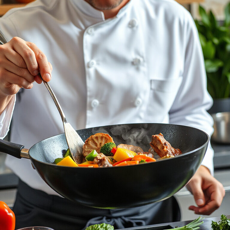 Mastering the Art of Stir-Frying: Why Holding the Wok at an Angle is Key to Perfect Dishes