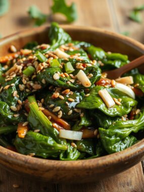 Flavorful Sesame Spinach Stir-Fry: A Quick and Nutritious Delight!