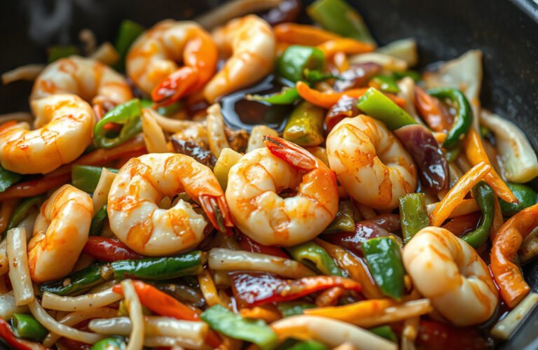 Quick and Flavorful Shrimp and Bean Sprouts Stir-Fry: A Deliciously Healthy Meal in Minutes!