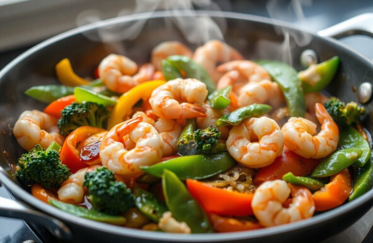 Sizzle & Serve: Easy Shrimp and Vegetable Stir-Fry for a Flavorful Feast
