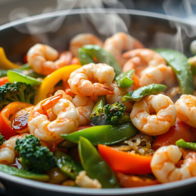 Sizzle & Serve: Easy Shrimp and Vegetable Stir-Fry for a Flavorful Feast