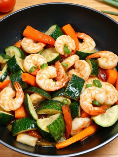 Delicious Shrimp and Zucchini Stir-Fry: A Quick and Healthy Culinary Delight!