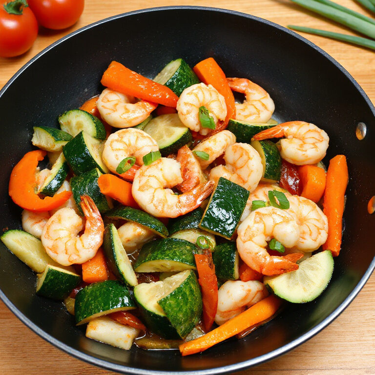 Delicious Shrimp and Zucchini Stir-Fry: A Quick and Healthy Culinary Delight!