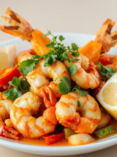 Irresistibly Spicy Garlic Shrimp: A Zesty Delight for Seafood Lovers!
