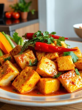 Savor the Heat: Irresistibly Spicy Garlic Tofu Recipe That Will Ignite Your Taste Buds!