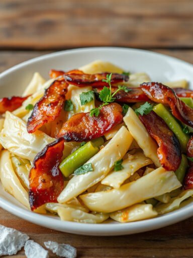 Savory Stir-Fried Cabbage with Bacon: A Quick and Delicious Comfort Dish!