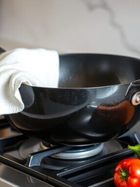 Mastering the Art of Wok Cooking: Why a Clean Cloth is Essential for Your Wok Handle