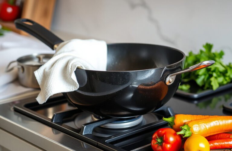 Mastering the Art of Wok Cooking: Why a Clean Cloth is Essential for Your Wok Handle