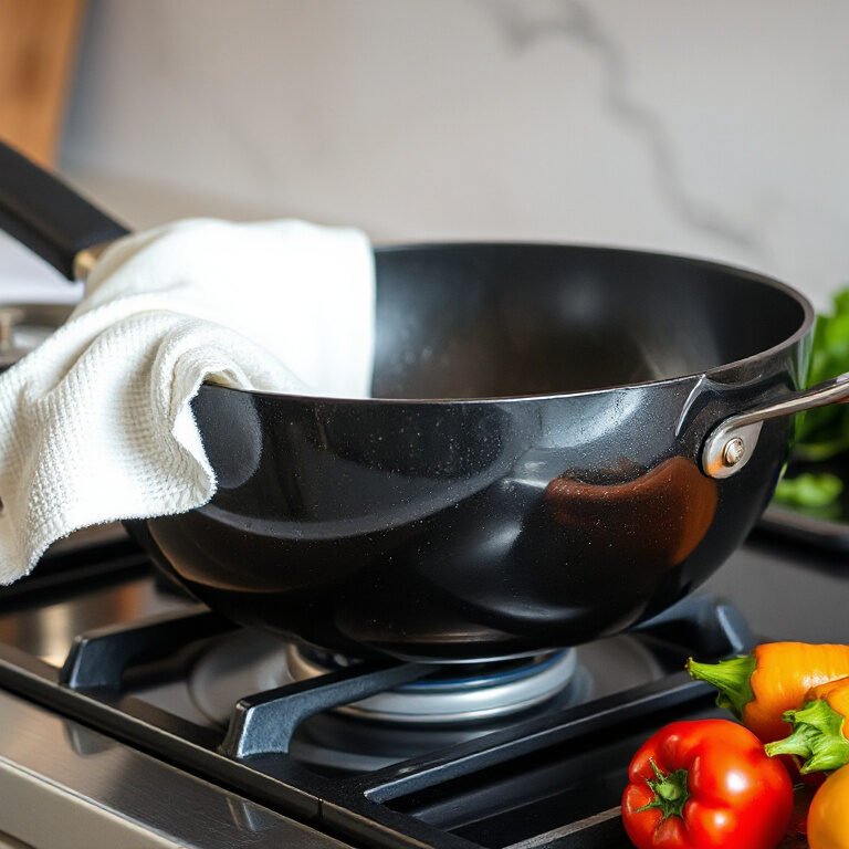 Mastering the Art of Wok Cooking: Why a Clean Cloth is Essential for Your Wok Handle