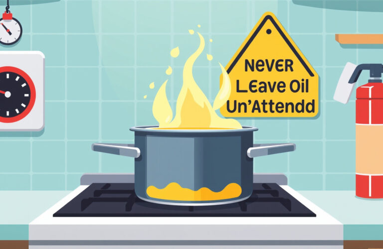 Essential Safety Tips: Never Leave Oil Unattended in the Kitchen!