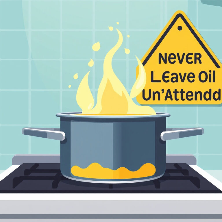 Essential Safety Tips: Never Leave Oil Unattended in the Kitchen!